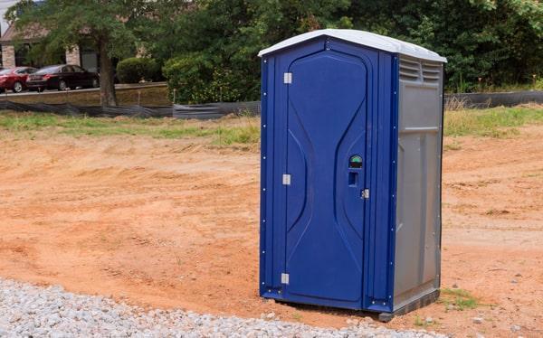 Portable restrooms for an outdoor event